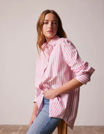 Pink stripes shirt