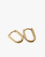 Solid Gold Sleek Hoops