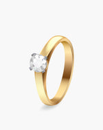 10k Gold 1/10CT TDW Round Diamond Cluster Promise Ring