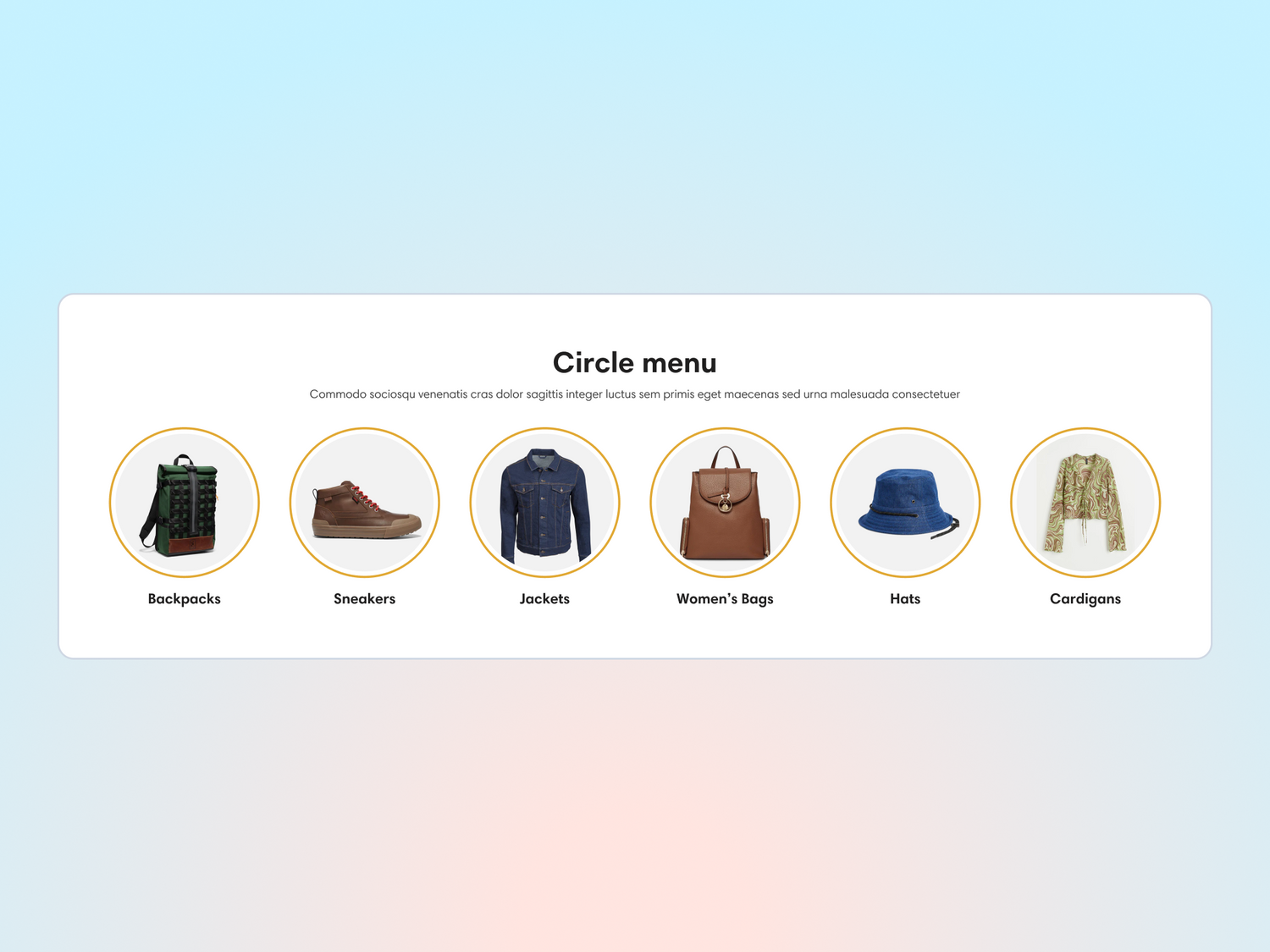 Circle Menu