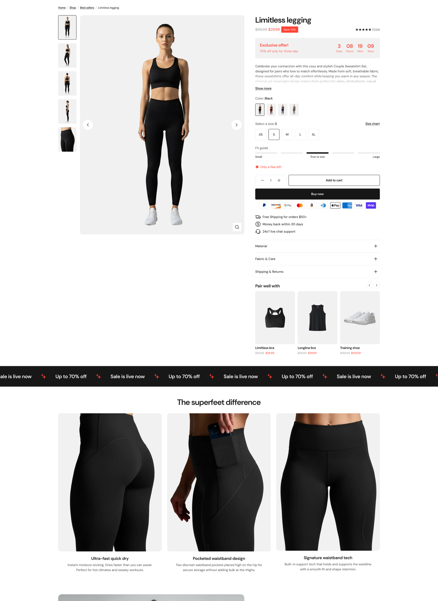 Product Page - Activewear