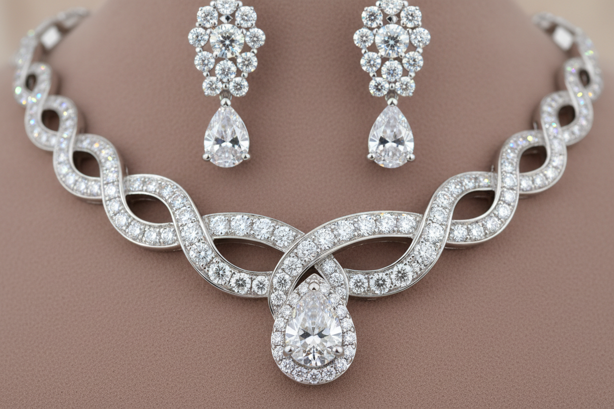 Expertly crafted with 18ct white gold and sparkling 0.75ct diamonds